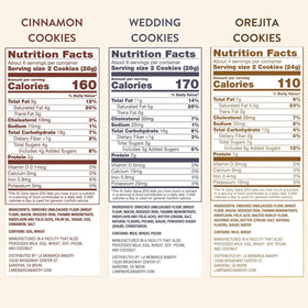 La Monarca Mexican Wedding Cookies Pack – buttery pecans dusted in sugar, festive.