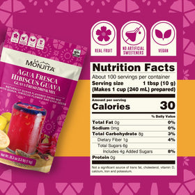 La Monjita Agua Fresca Hibiscus Guava authentic Mexican flavor for gatherings