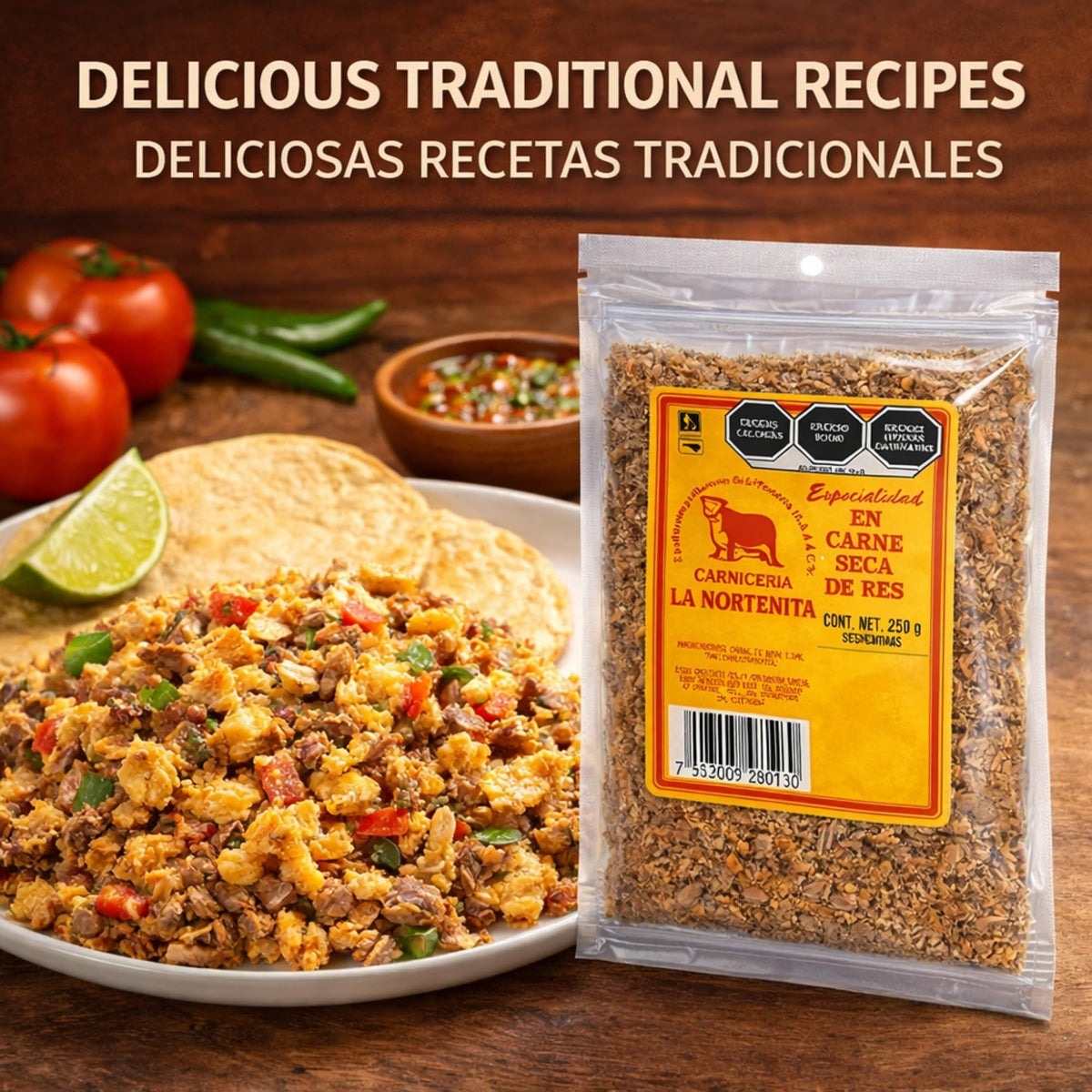 La Nortenita jerky ready-to-eat on the go snack for travel or workouts.