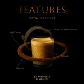 La Parroquia Veracruz Special Edition instant coffee pour enables fast prep.
