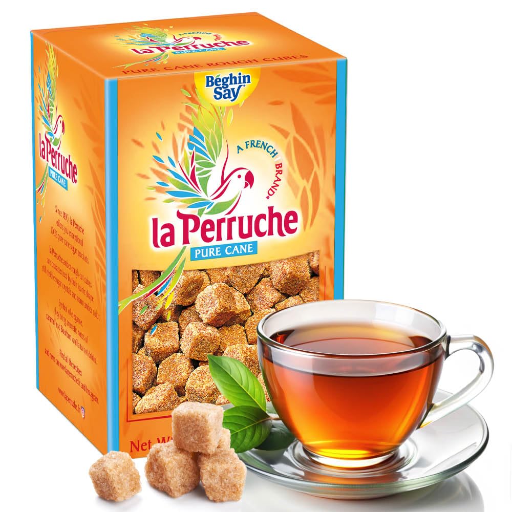 La Perruche texture close-up shows caramel aroma of sugar cubes