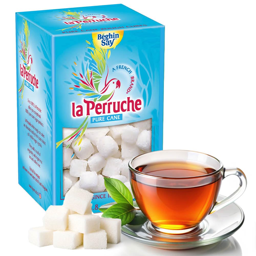 La Perruche sugar cubes close-up showing texture for beverages.