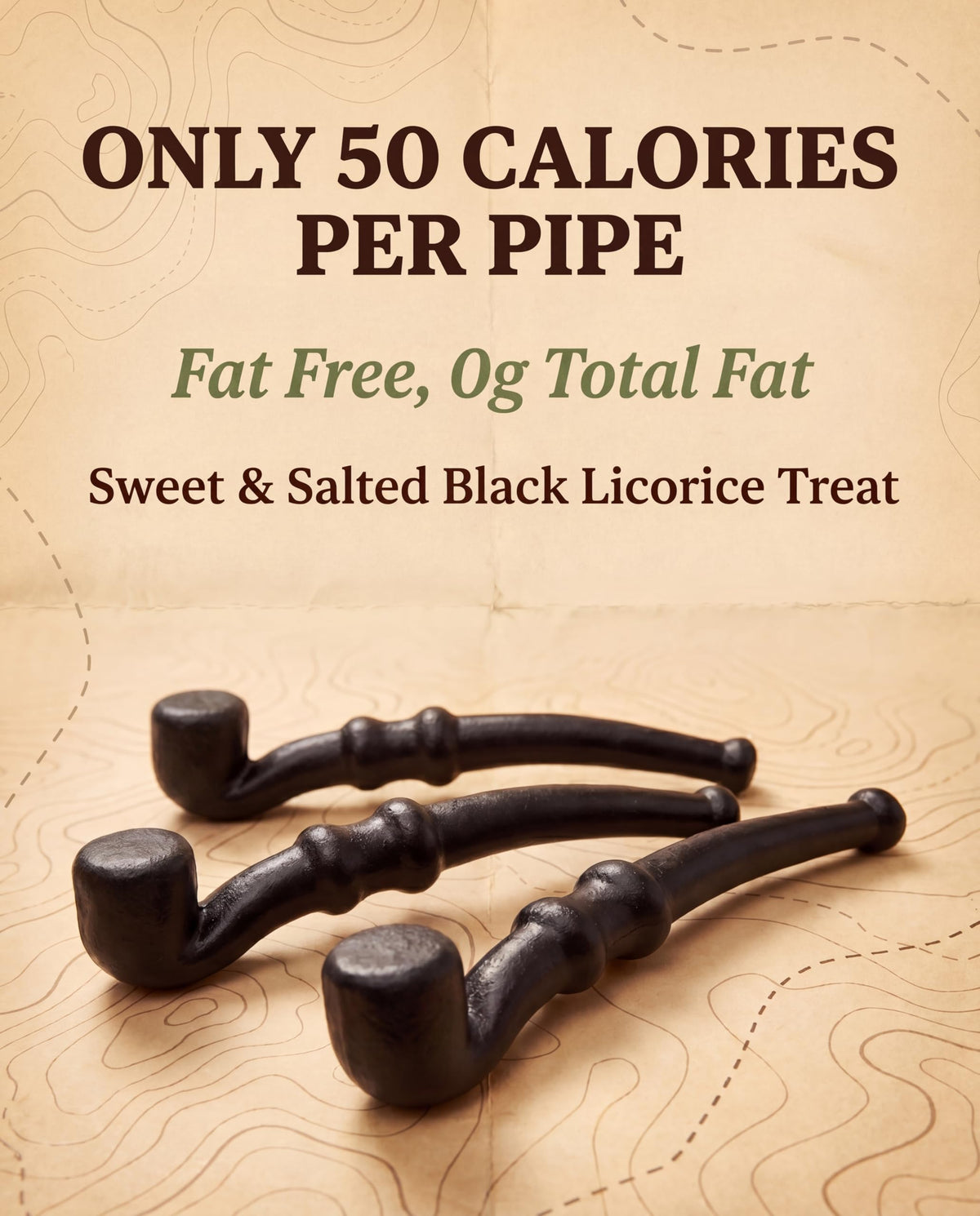 La Pipette Old Fashioned Licorice Pipes, traditional bite with a firm chew.