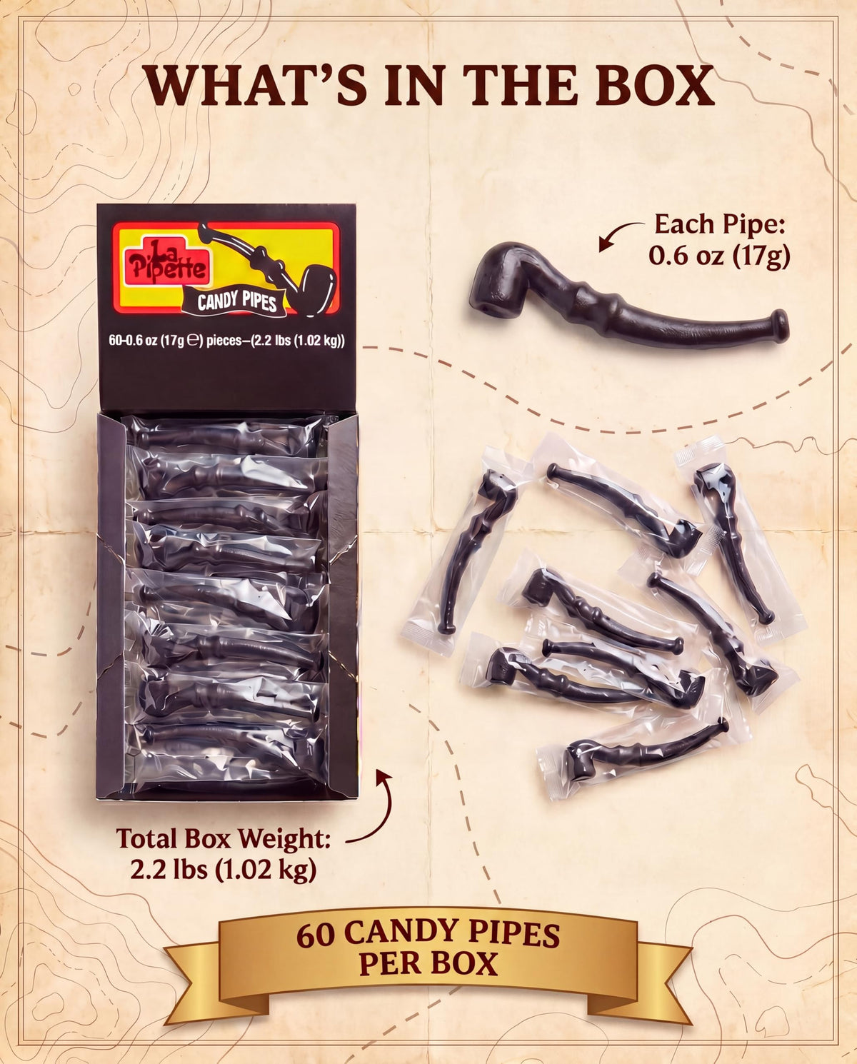 La Pipette Salted Licorice Pipes chewy texture, a satisfying treat.