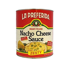 La Preferida Nacho Cheese Sauce can front view, ready-to-serve packaging.