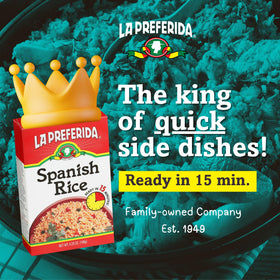 Fluffy grains of La Preferida rice for a light, savory side.