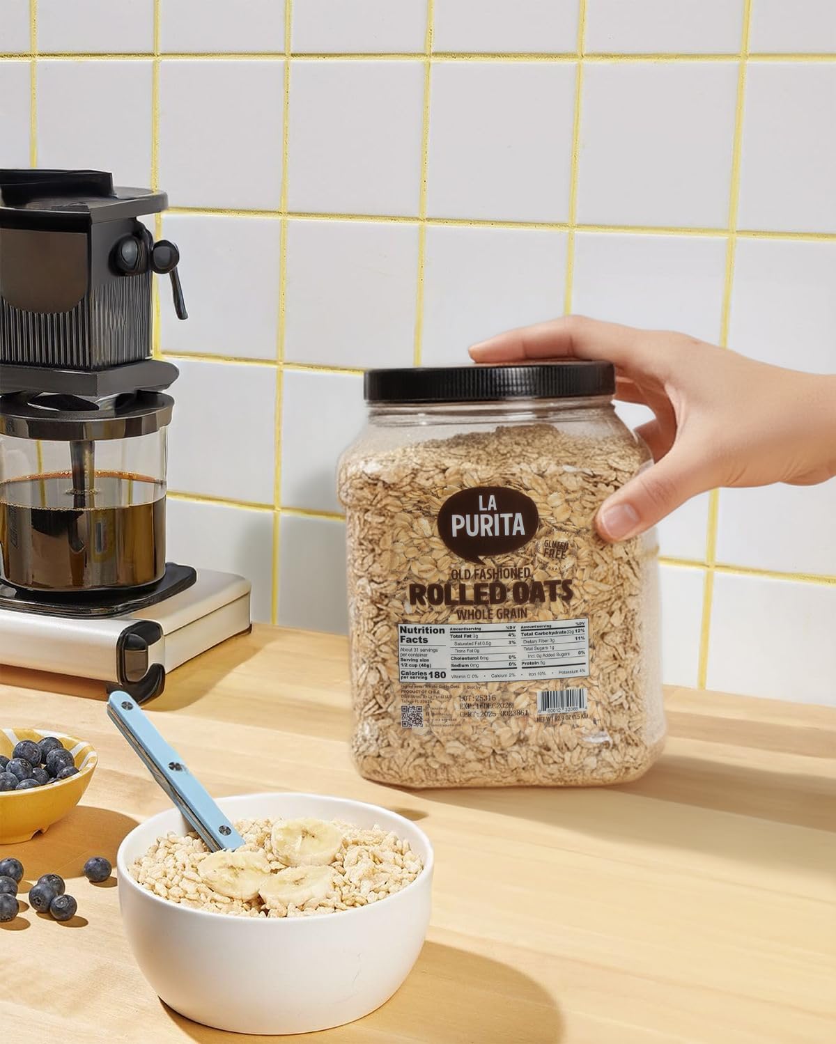 La Purita oats for family breakfasts and meal planning