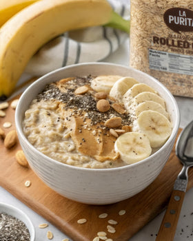 La Purita gluten-free label confirms safe oats for gluten-free cooking