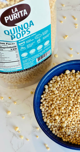 La Purita Quinoa Pops snack on the go for busy days.