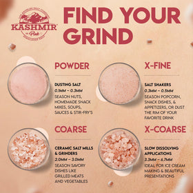 LA SALT CO pink salt crystals in a glass jar, stylish pantry staple for gourmet seasoning.