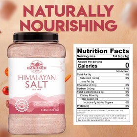 LA SALT CO Kashmir pink salt on dining table adding style.