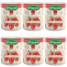 La San Marzano six-pack cans ready for quick, flavorful sauces.