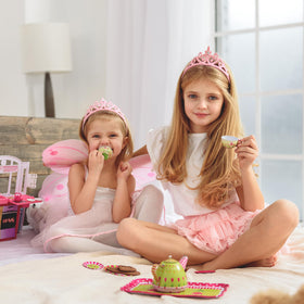 Red rooibos leaves forming the caffeine-free base for kids tea