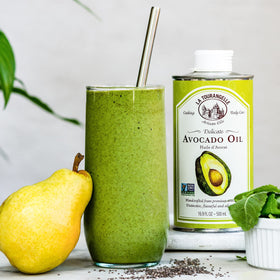 La Tourangelle Avocado Oil 5L box with spout emphasizes sustainable packaging.