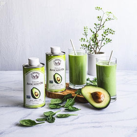 La Tourangelle Avocado Oil cast-iron seasoning glow highlights versatile finish.