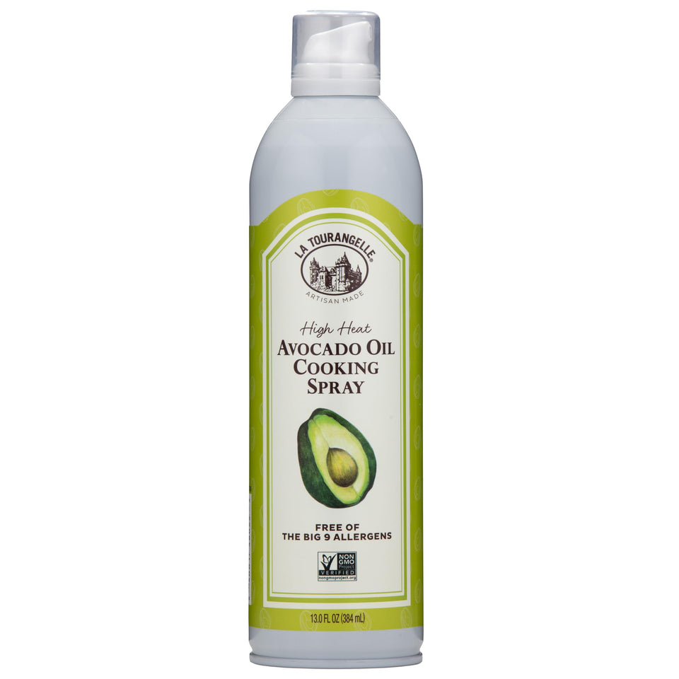 La Tourangelle avocado oil spray for cooking and skin care, offering natural versatility.