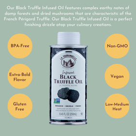 La Tourangelle Black Truffle Oil drizzle heightens pasta flavor with earthy depth.