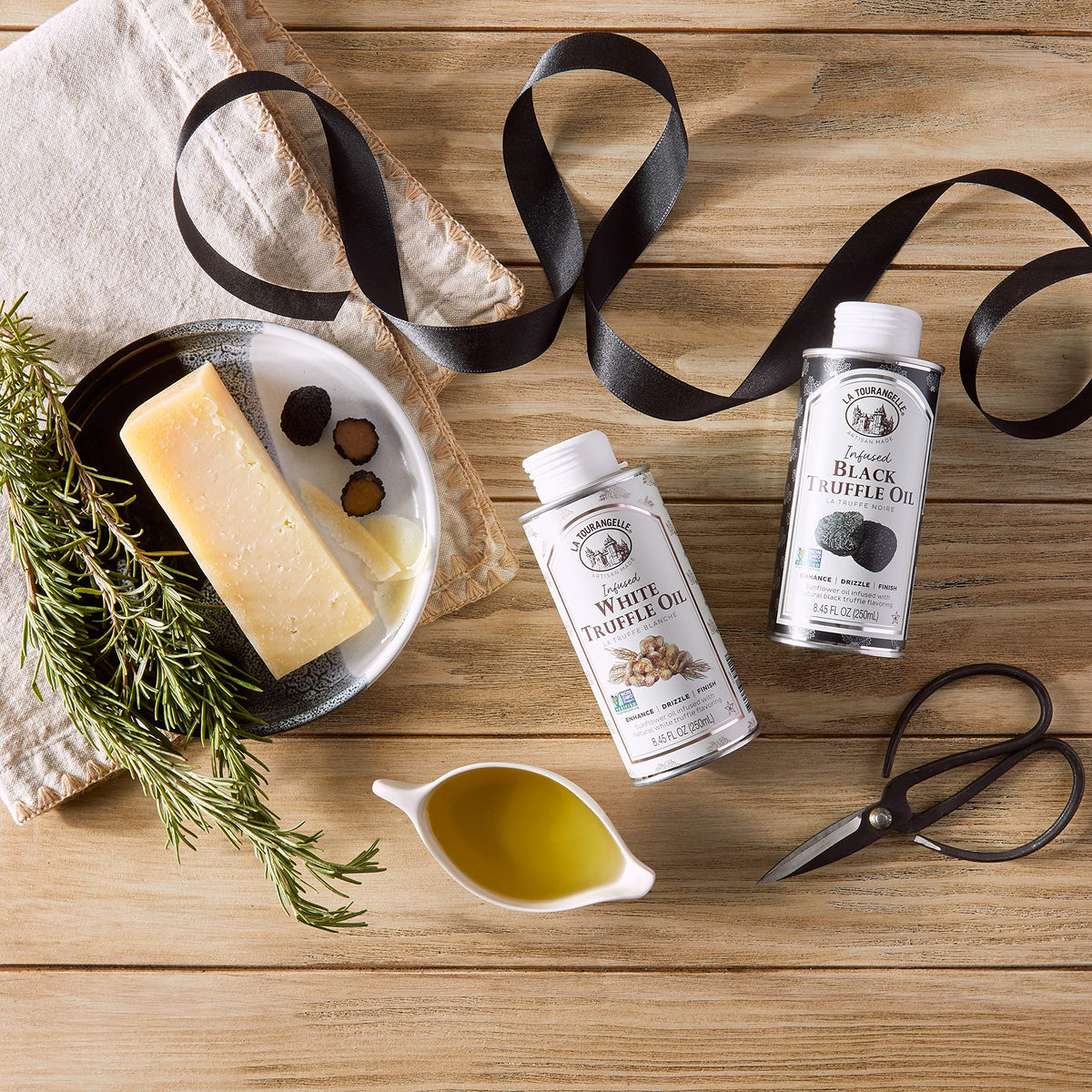 La Tourangelle Black Truffle Oil adds earthy lift to popcorn.