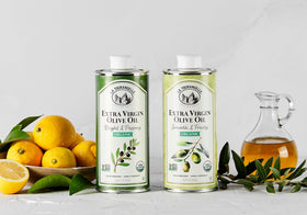 La Tourangelle olive oil label highlights origin from Spain for authentic taste.
