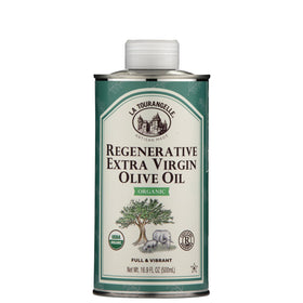 La Tourangelle regenerative olive oil bottle showcasing premium flavor for sautéing