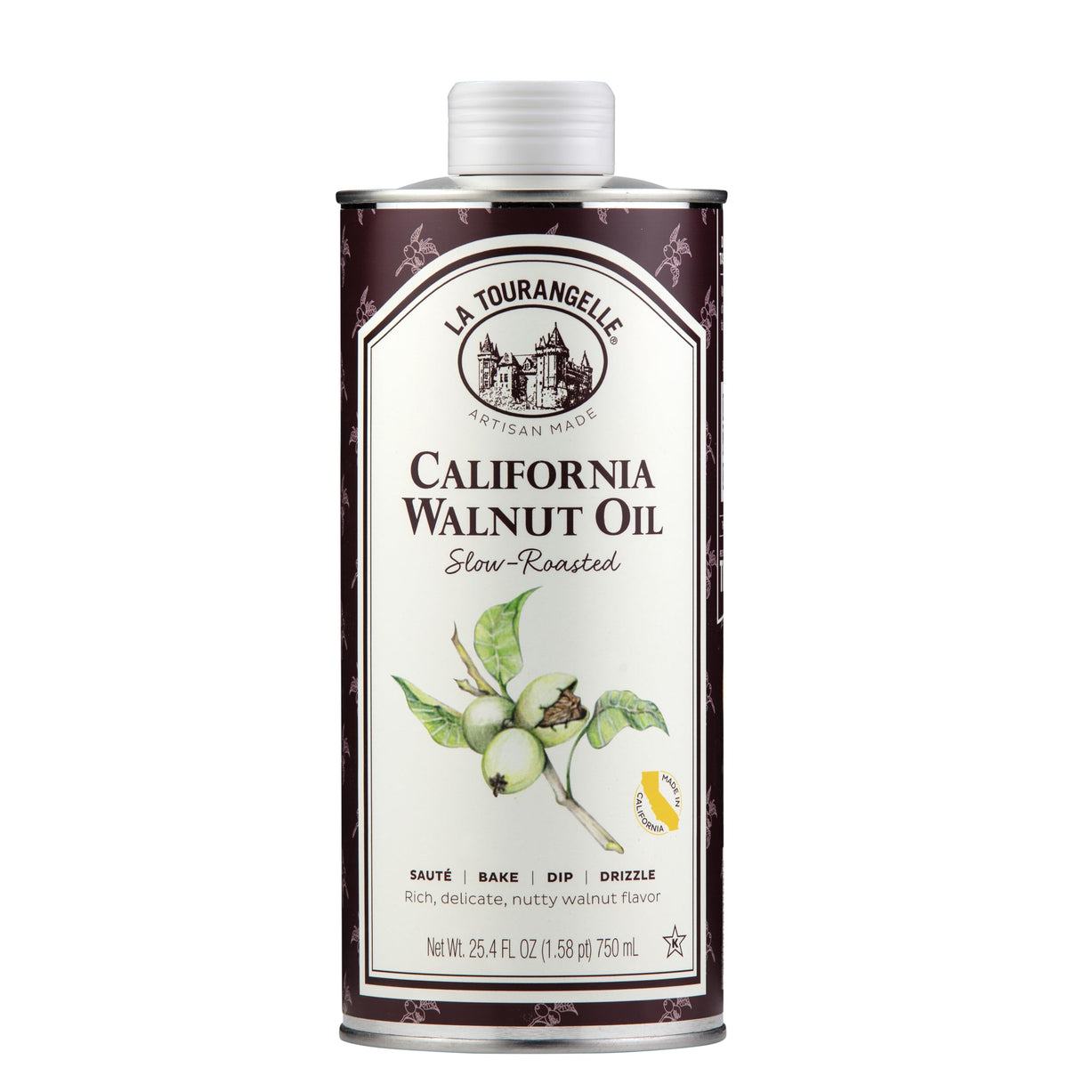 La Tourangelle roasted walnut oil bottle highlighting premium flavor for salads and cooking