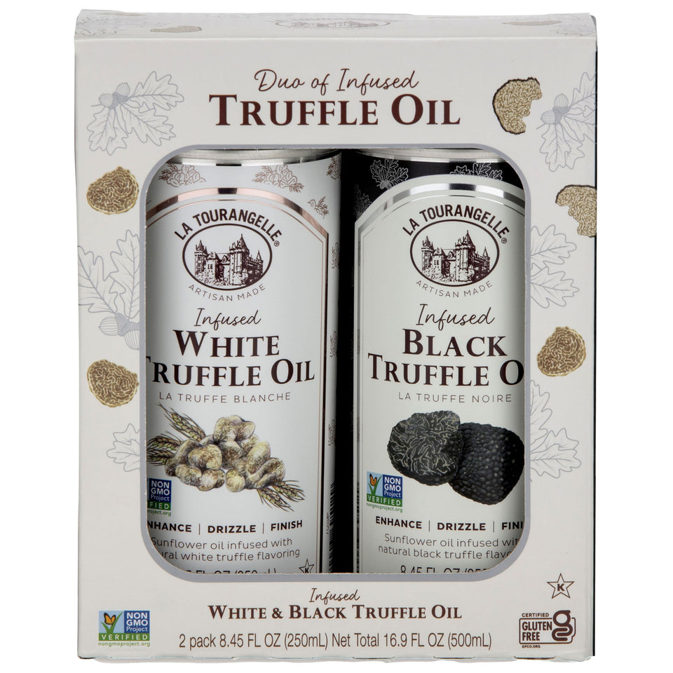 La Tourangelle White Truffle Oil bottle pour aroma for finishing pasta