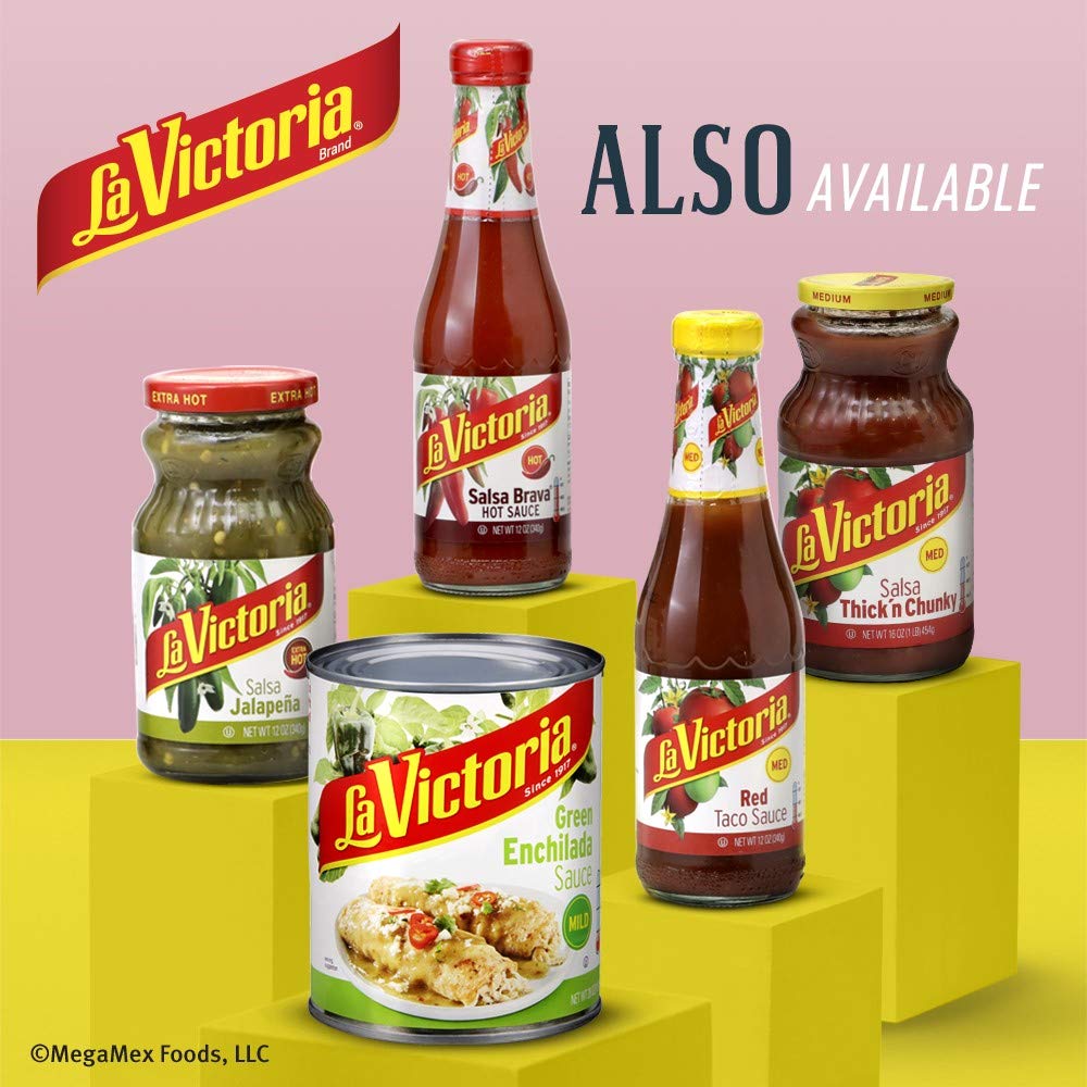 La Victoria red enchilada sauce mild taco night idea