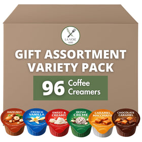 LA VOIE FOODS coffee creamer singles six-flavor variety pack for home or travel
