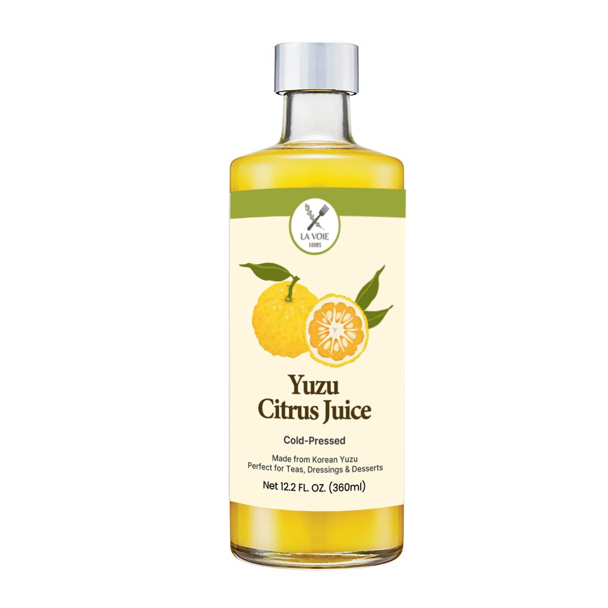 LA VOIE FOODS Korean yuzu juice bottle with vibrant aroma for drinks