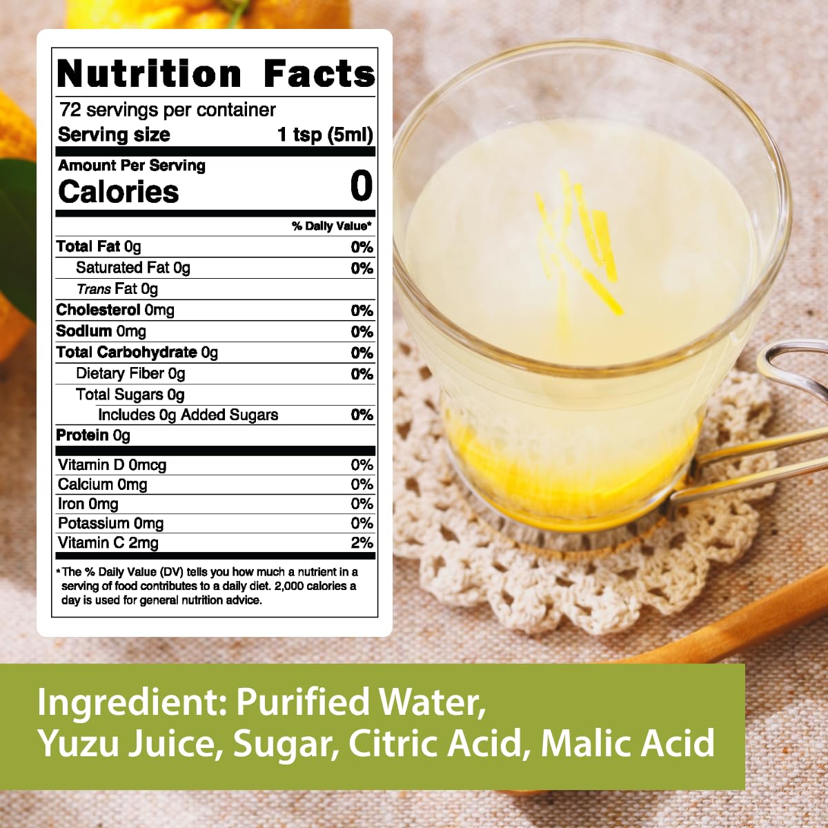 LA VOIE FOODS Korean yuzu juice pour captures bright zest ideal for marinades