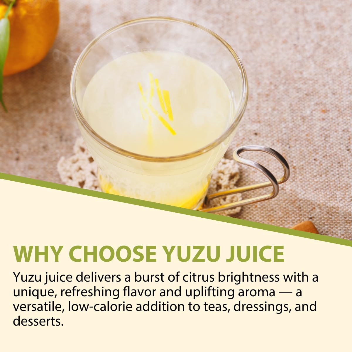LA VOIE FOODS yuzu cocktail mix offers zesty depth