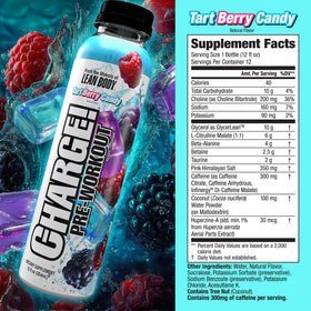 Labrada Charge Tart Berry Candy packaging showing 12 servings