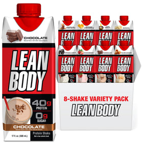 Labrada Lean Body variety pack bottle front shows protein-rich RTD for on-the-go fueling