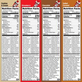 Labrada Lean Body nutrition facts label communicates 24 vitamins and minerals