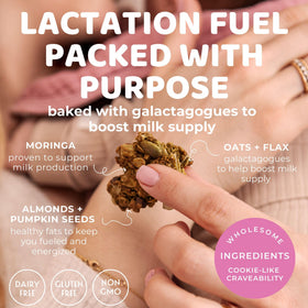 Lacnola ingredients include oats, flax, moringa, pumpkin seeds and almonds.