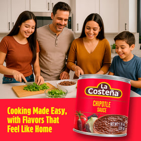 La Costeña Chipotle Salsa served with tacos for bold flavor