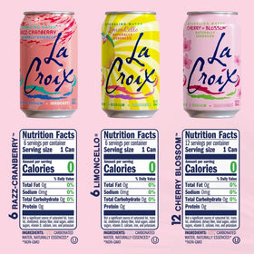 La Croix Raz-Cran cans lineup highlighting bright berry-tart flavor for a crave-worthy moment.