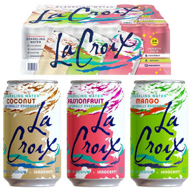 LaCroix Tropical Mango can for refreshing, zero-calorie hydration on the go