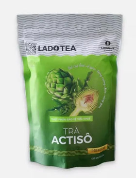 LADOPHAR Artichoke Tea packaging shows a resealable pouch for freshness