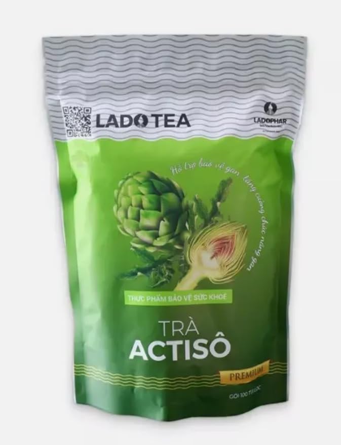 LADOPHAR Artichoke Tea packaging shows a resealable pouch for freshness