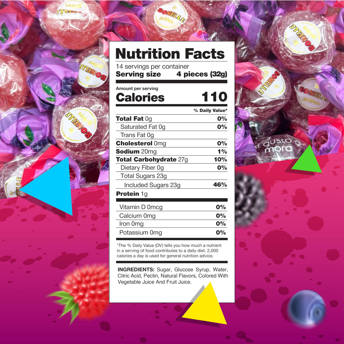 LAETAFOOD Bonelle 1-pound bag on display for party use
