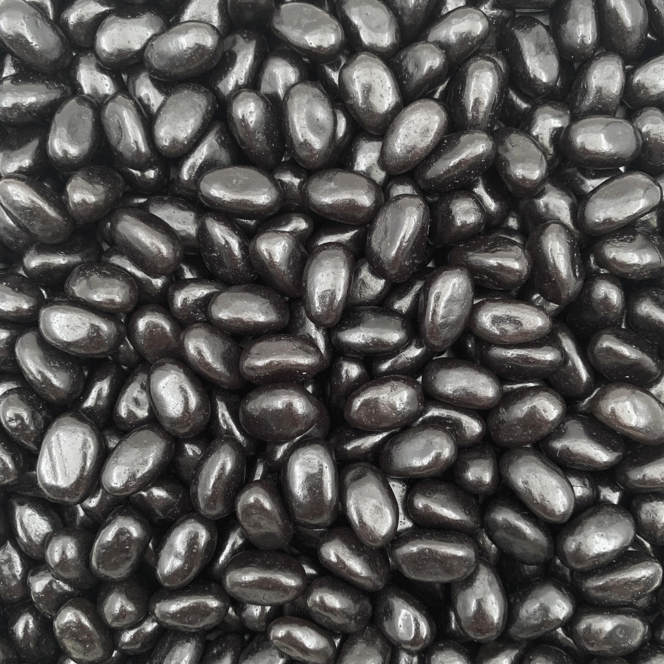 LAETAFOOD black licorice jelly beans bulk bag ideal for buffets and jars