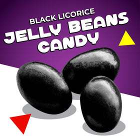 LAETAFOOD black licorice jelly beans favors for elegant wedding or party favors