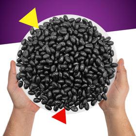 LAETAFOOD black licorice jelly beans travel pack ideal for events and gifting jars