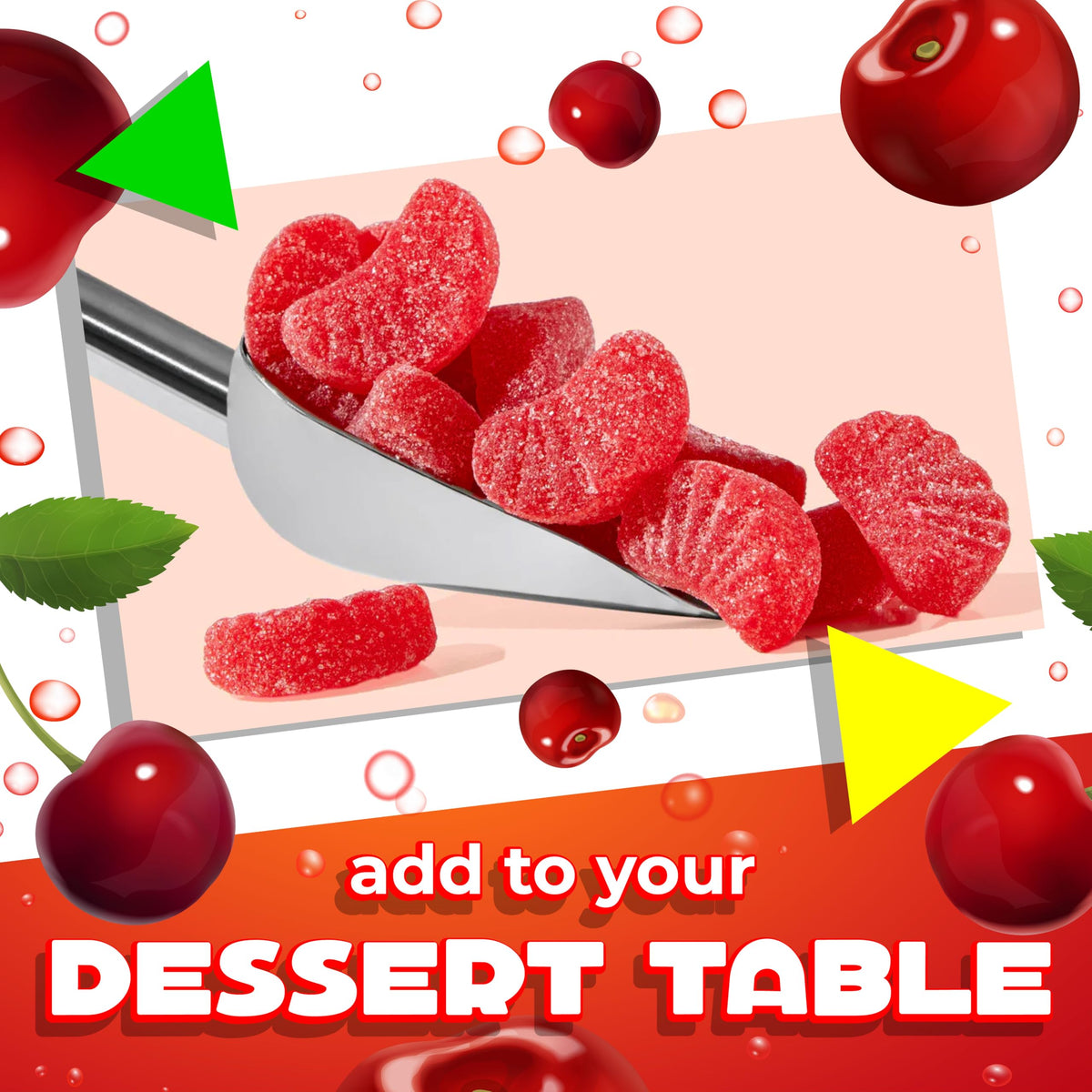 LAETAFOOD Cherry Slices arranged in jars for weddings or seasonal tables