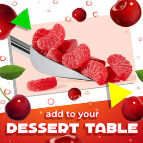 LAETAFOOD Cherry Slices arranged in jars for weddings or seasonal tables