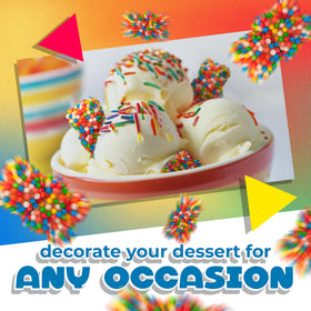 LAETAFOOD Candy-coated bears ideal for gifts and party favors.