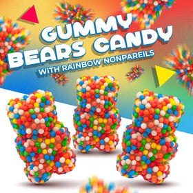 LAETAFOOD Vibrant rainbow nonpareils brighten bowls and desserts.