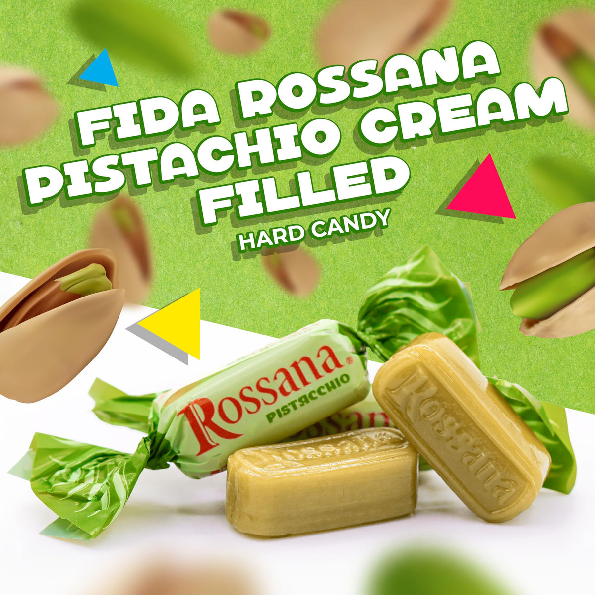 LAETAFOOD Fida Rossana pistachio cream center detail and creamy filling.