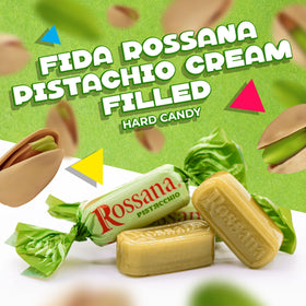 LAETAFOOD Fida Rossana pistachio cream center detail and creamy filling.